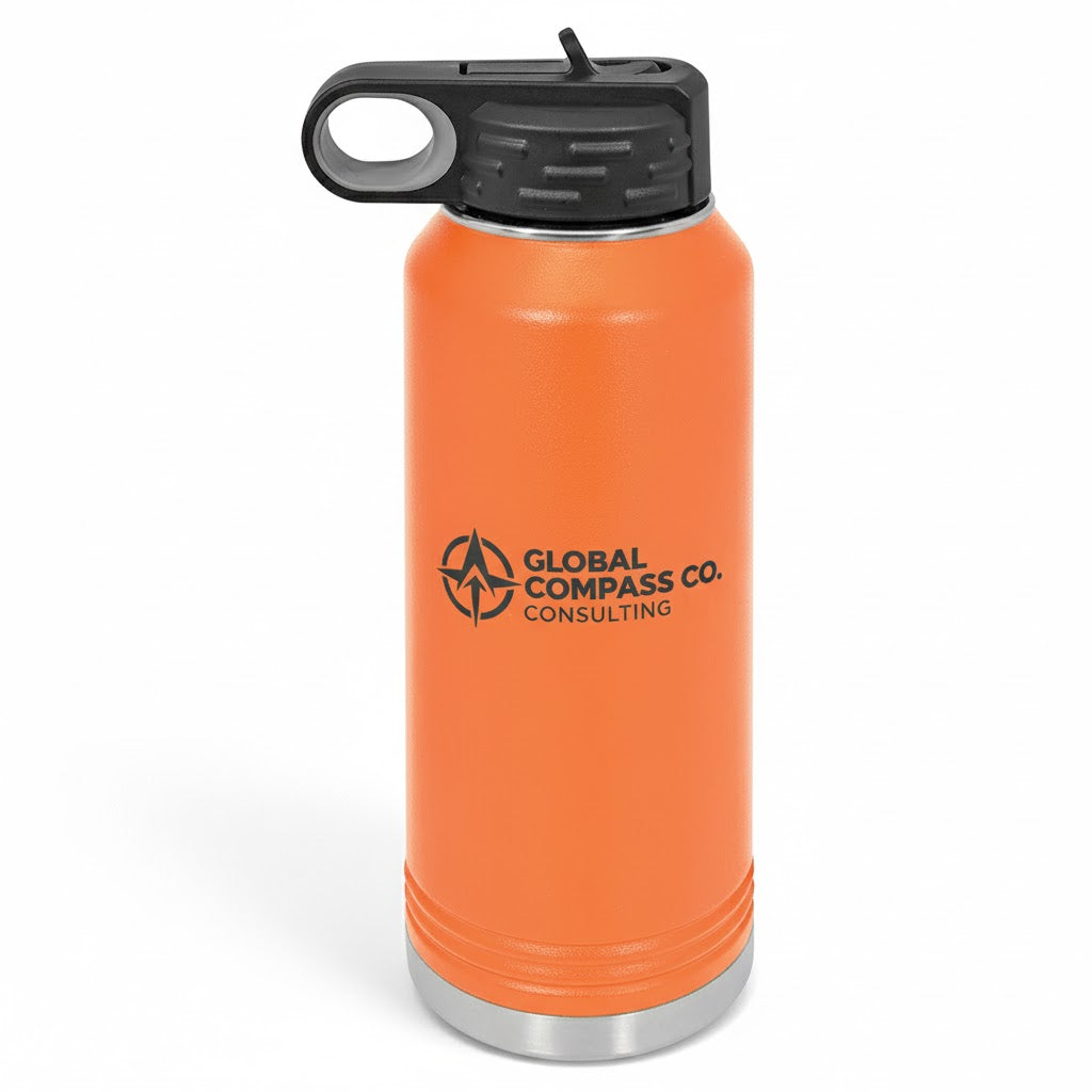 20 oz Water Bottle - Customizable Bottle with Flip Lid