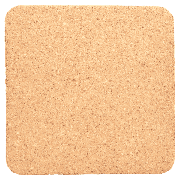 4x4 Cork Coaster - Square - Image 2