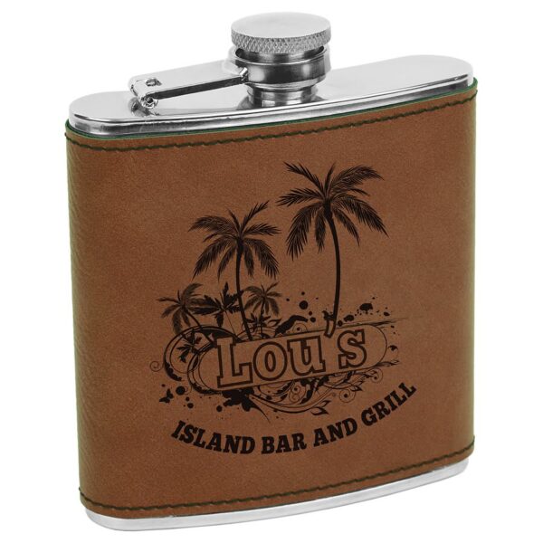 Leatherette Flask - Image 3