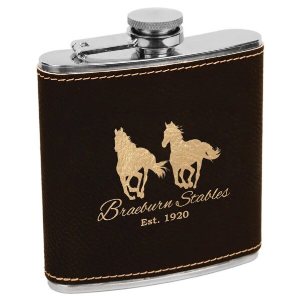 Leatherette Flask - Image 4