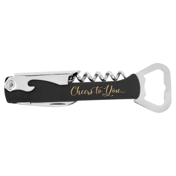 4" Long Corkscrew Wine Bottle Opener - Image 5