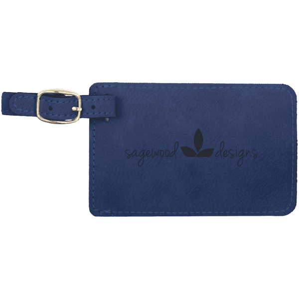 3" Long Leatherette Luggage Tag - Image 6