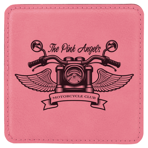 4x4 Leatherette Coaster - Square - Image 9