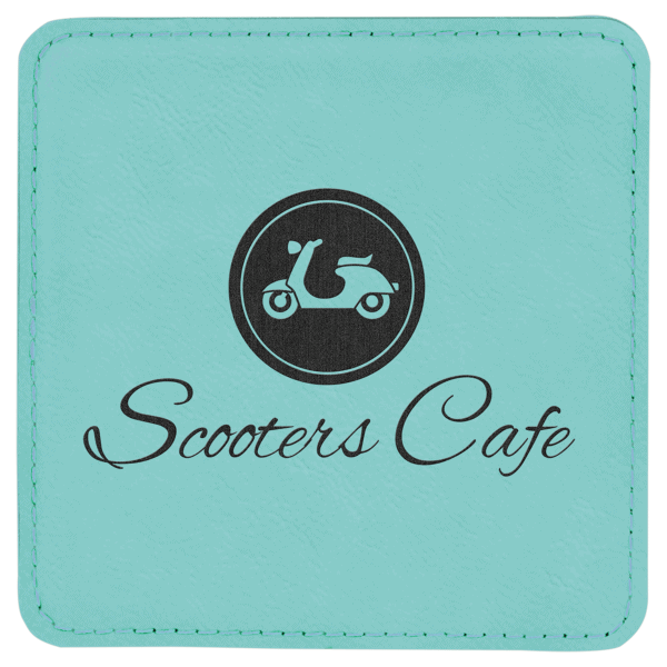 4x4 Leatherette Coaster - Square - Image 12