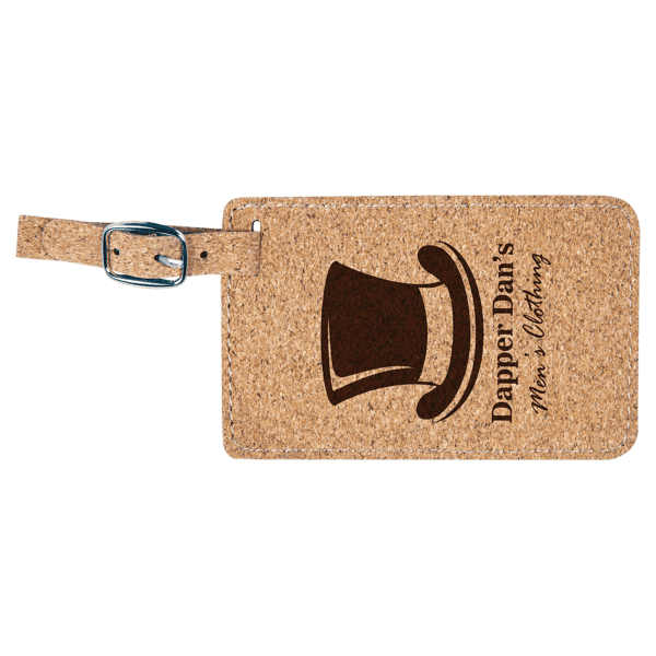 3" Long Leatherette Luggage Tag - Image 11