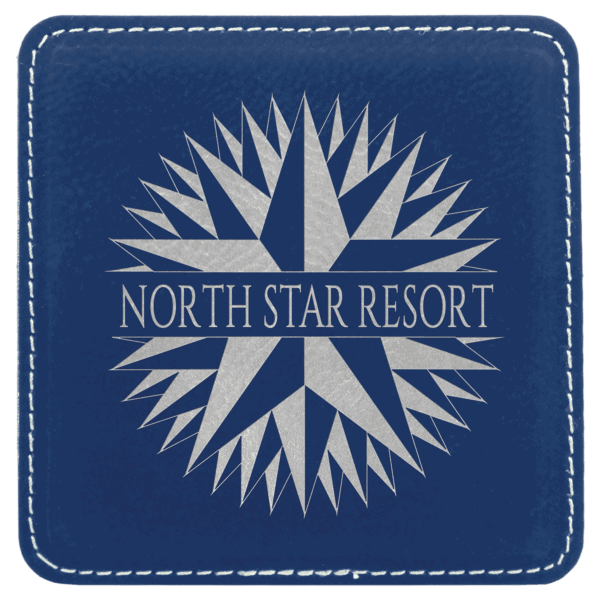 4x4 Leatherette Coaster - Square - Image 13