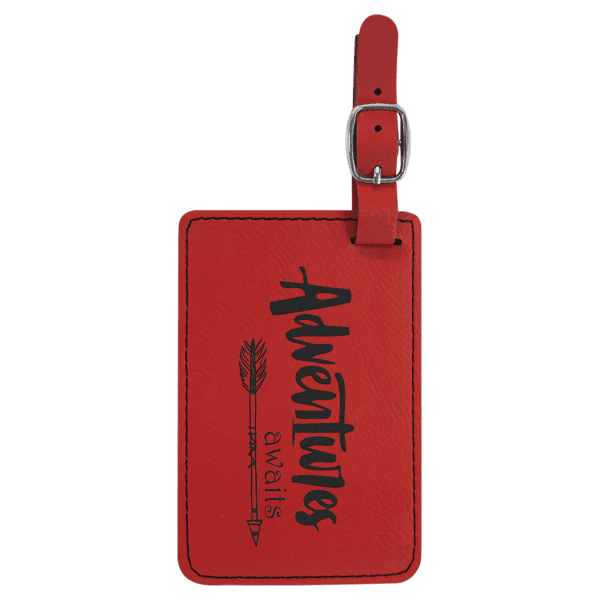 3" Long Leatherette Luggage Tag - Image 16