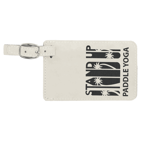 3" Long Leatherette Luggage Tag - Image 17