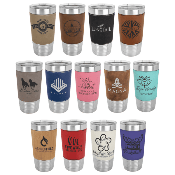 20oz Leatherette Tumbler - Image 2